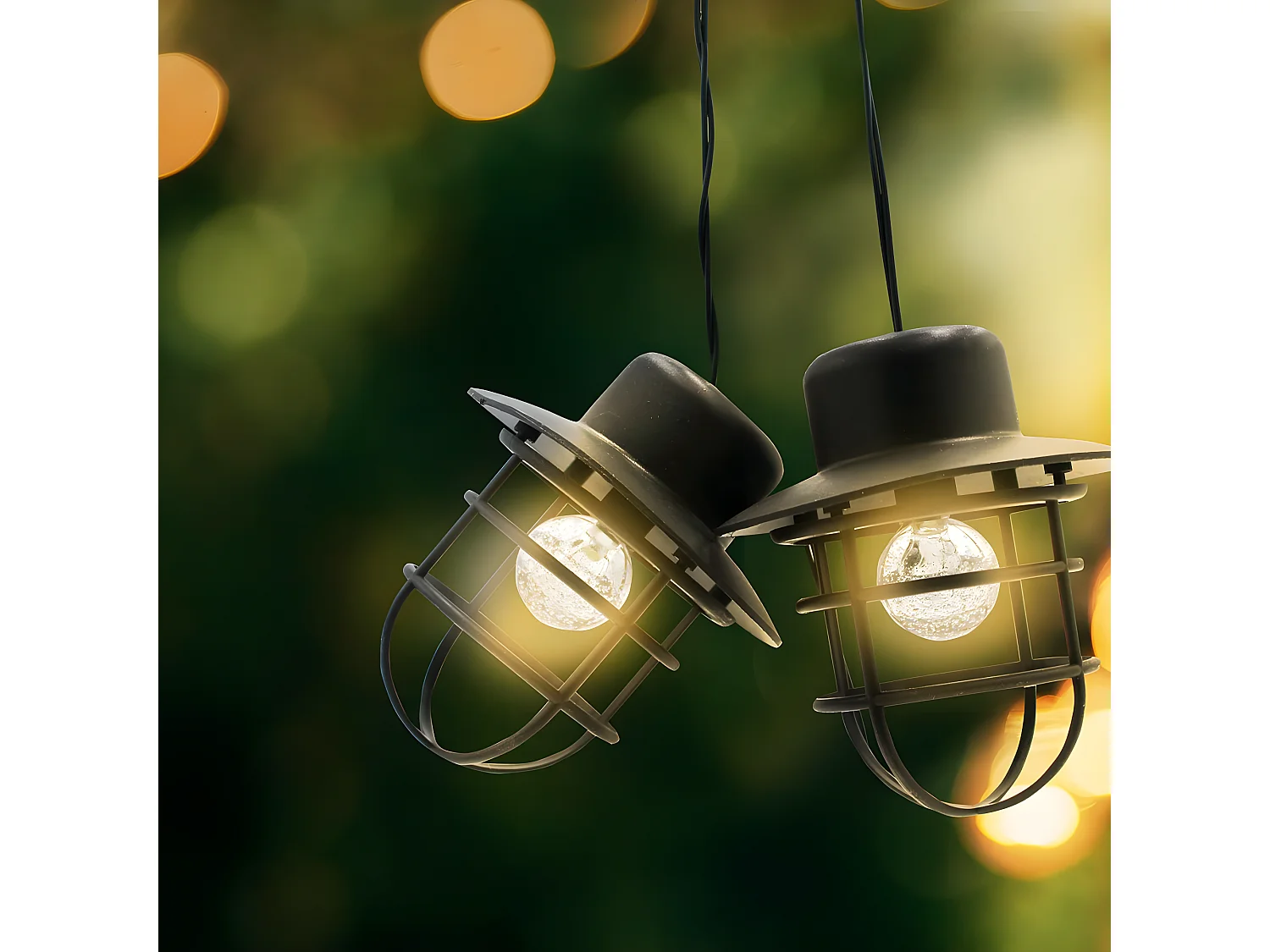 Grinalda estilo industrial 10 bolbos 4M DETROIT