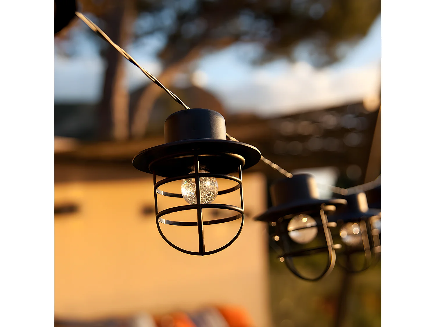 Grinalda estilo industrial 10 bolbos 4M DETROIT