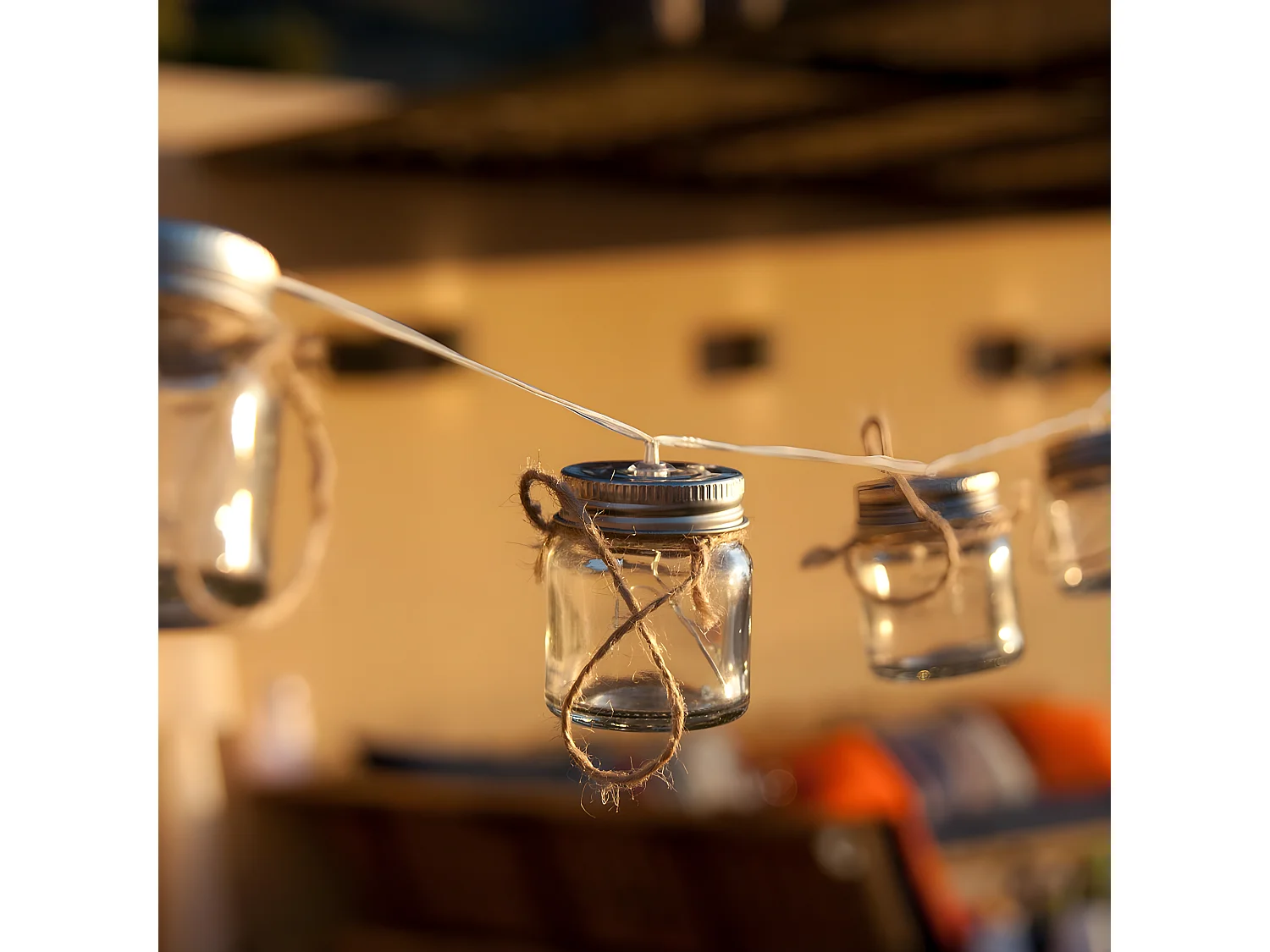 Garland glazen potten 4M BOKY