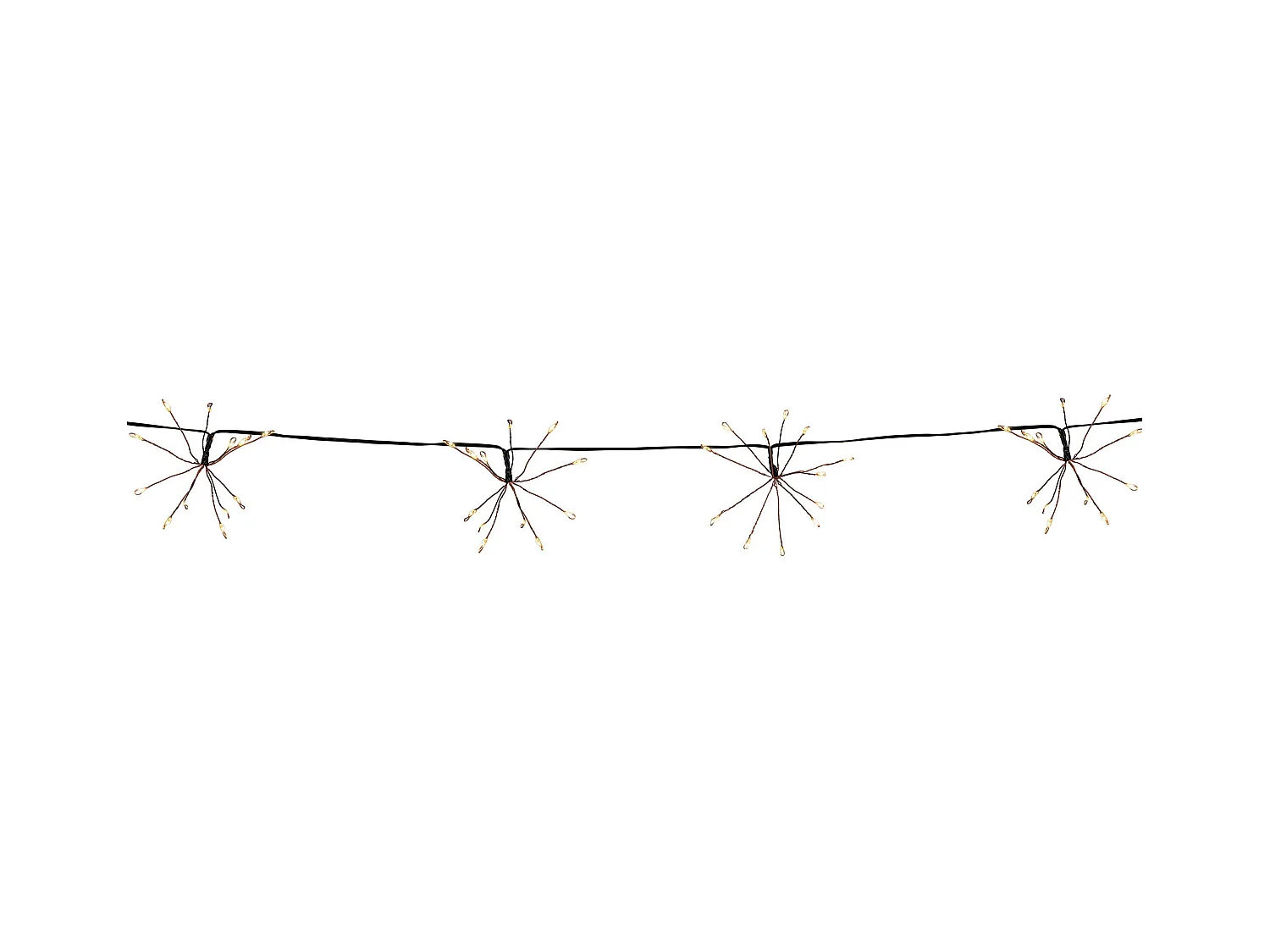 Guirlande solaire micro led FIREWORKS Beige Plastique 4.2M