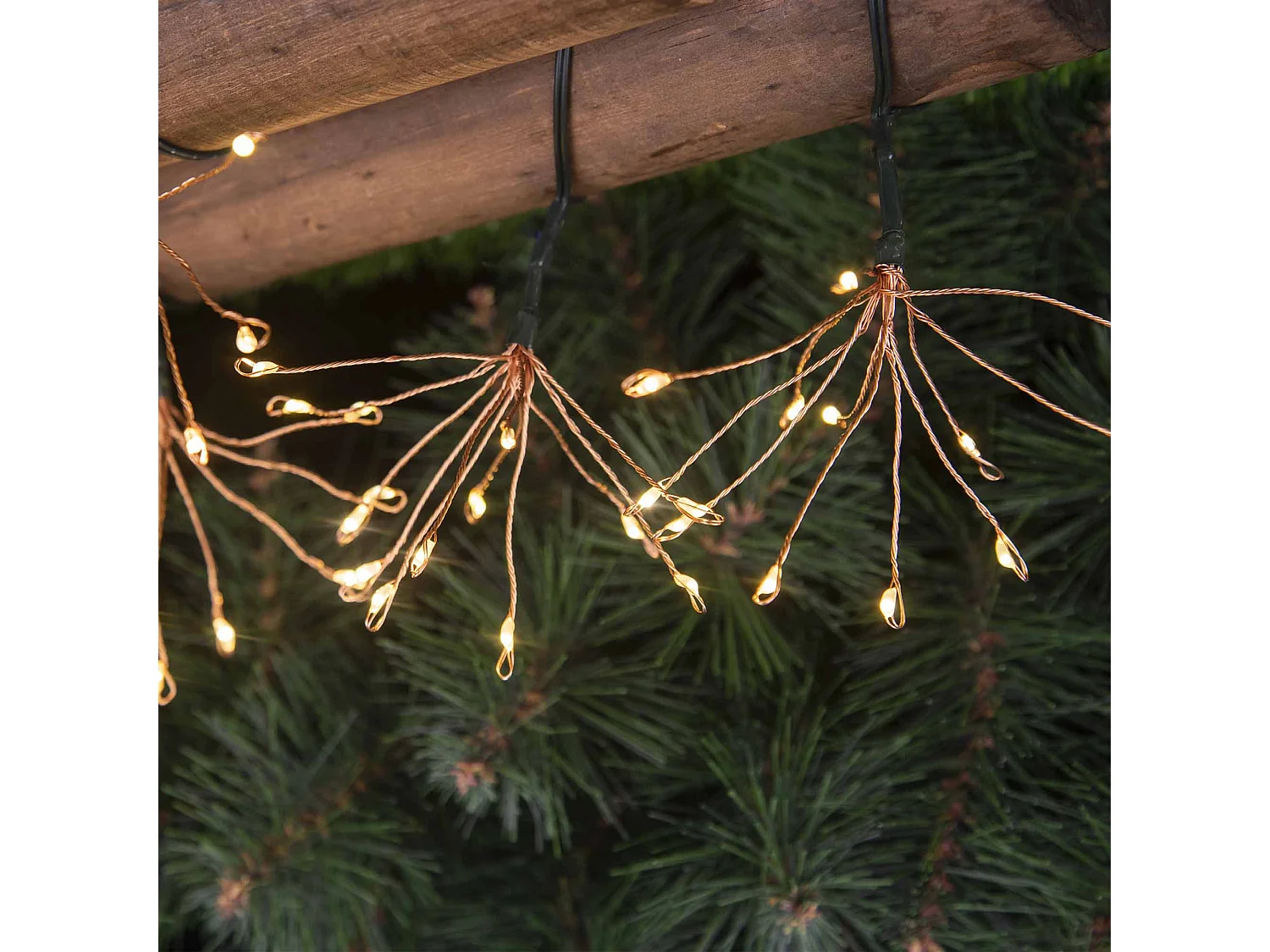 Guirlande solaire micro led FIREWORKS Beige Plastique 4.2M