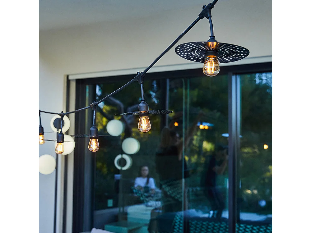 Guirlande lumineuse PLANET Noir Metal 6M 10xE27