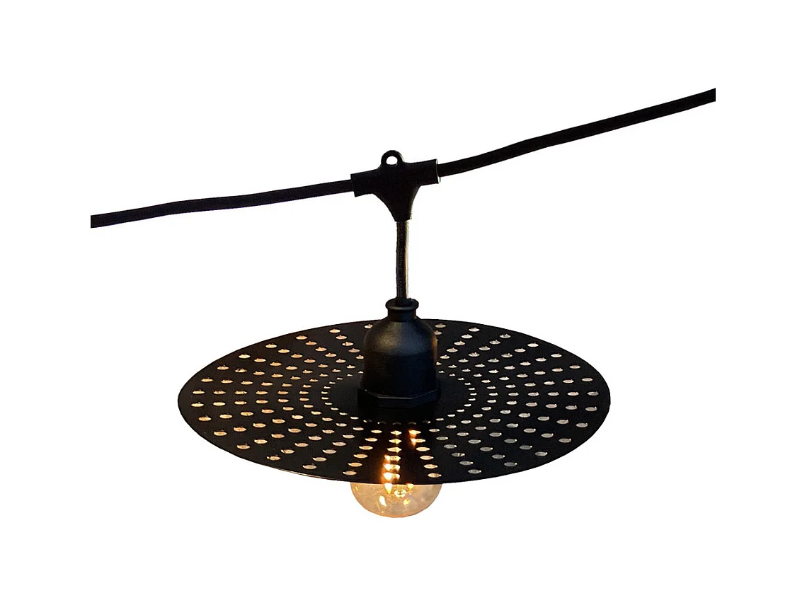 Guirlande lumineuse PLANET Noir Metal 6M 10xE27