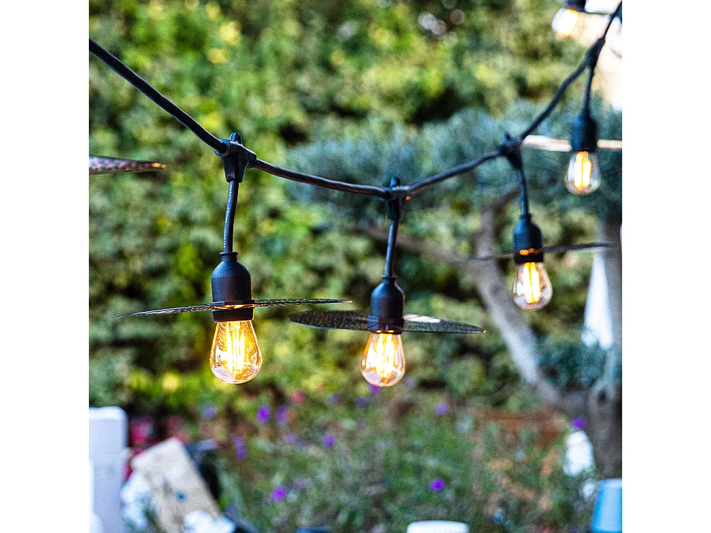 Guirlande lumineuse PLANET Noir Metal 6M 10xE27