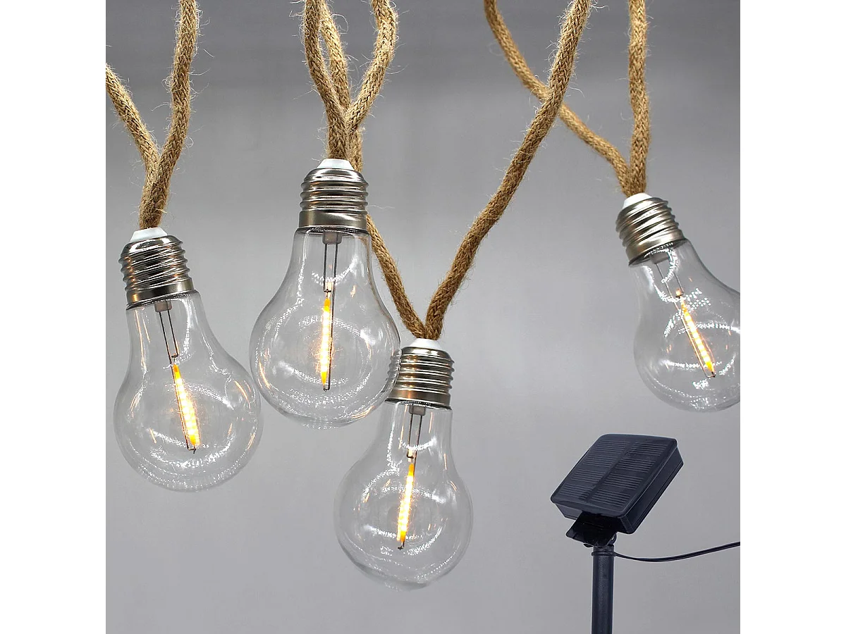 Touw Solar Garland 10 Lichtbollen 7.50M FANTASY