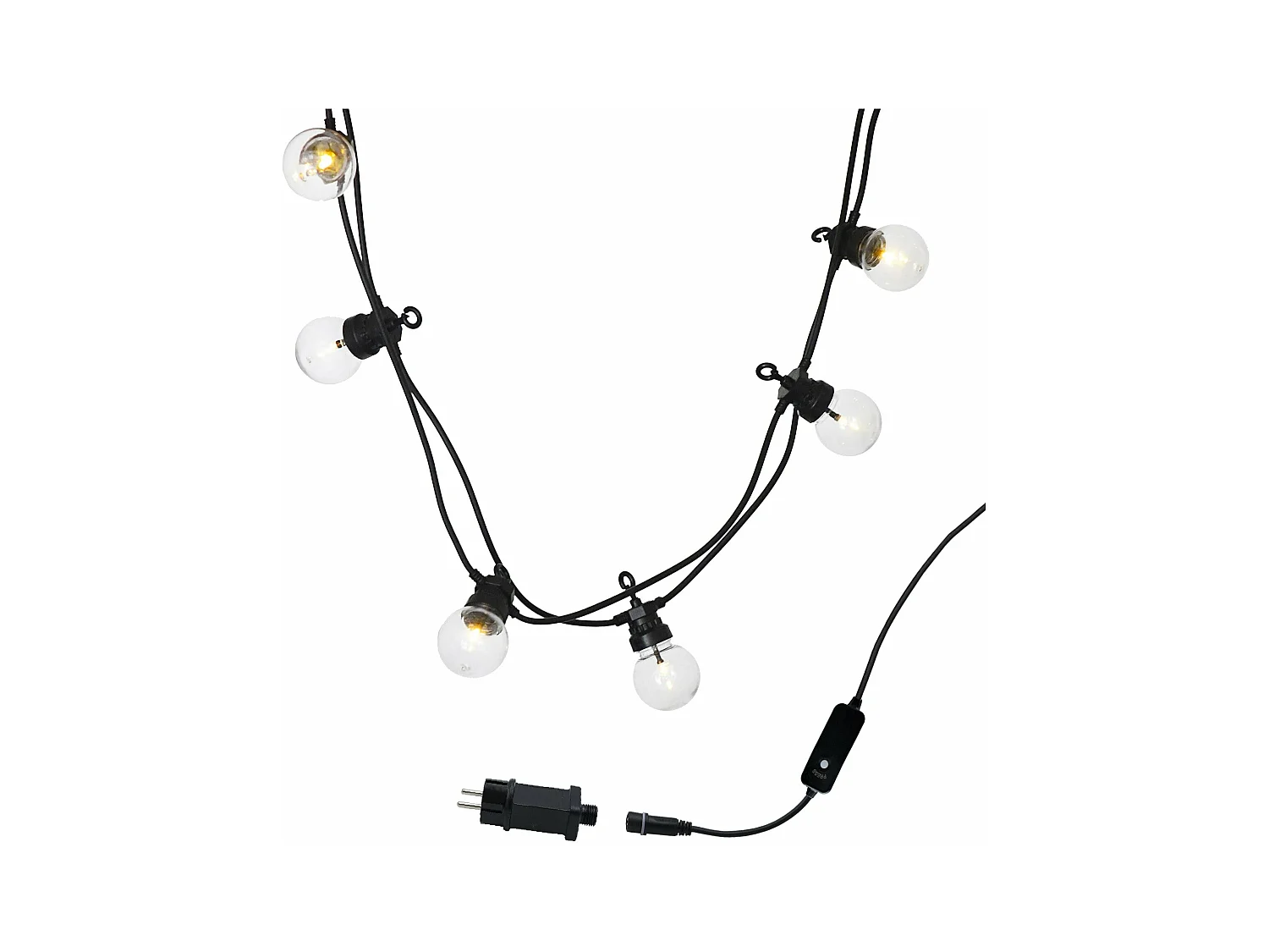 Guirlande lumineuse PARTY Noir Plastique 8.7 m