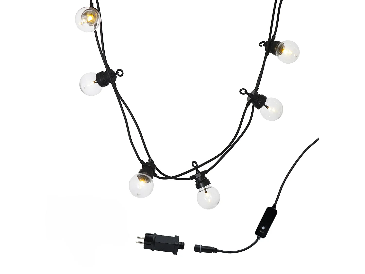 Guirlande connectable PARTY CLEAR 20 globes 8.7M