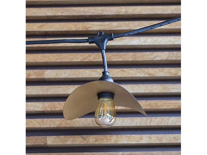 Guirlande lumineuse HAT LIGHT Noir Caoutchouc 6M 10xE27