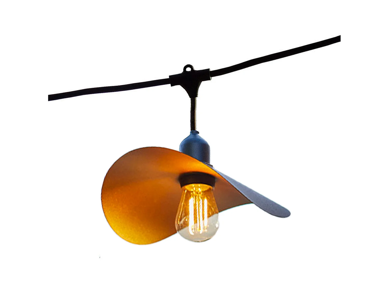 Guirlande lumineuse HAT LIGHT Noir Caoutchouc 6M 10xE27