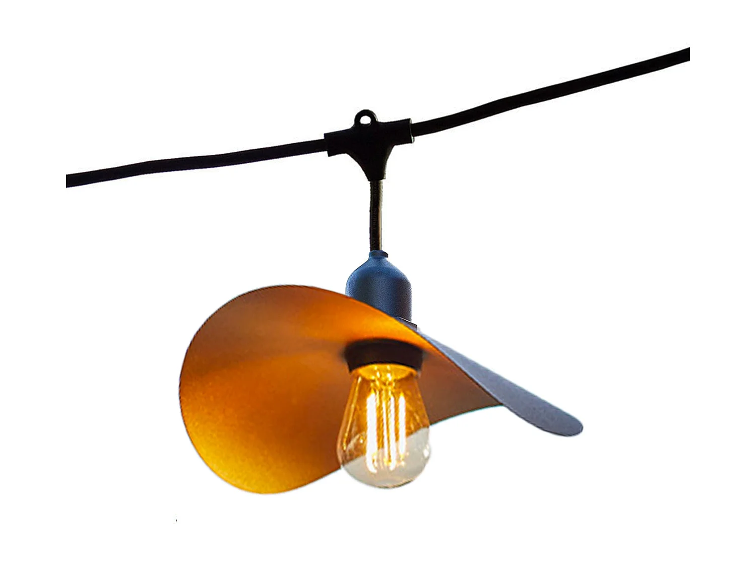 Guirlande lumineuse HAT Noir Caoutchouc 6M 10xE27