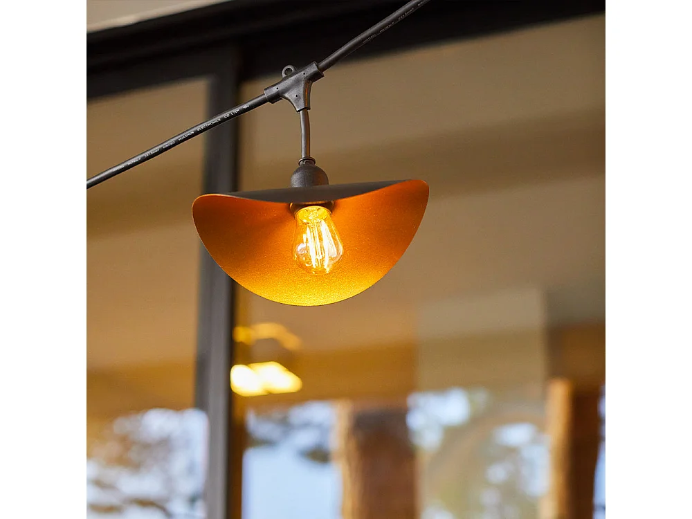 Guirlande lumineuse HAT Noir Caoutchouc 6M 10xE27