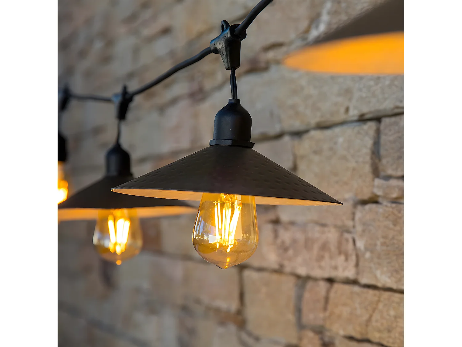 LICHTERKETTE vintage 6M 10xE27 VINTY