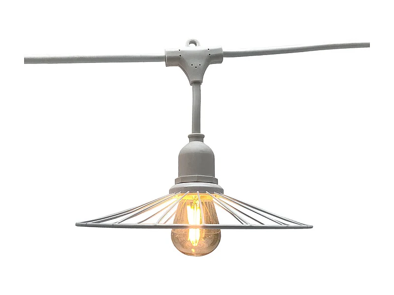 Metalldrahtgirlande 6M 10xE27 CHIC