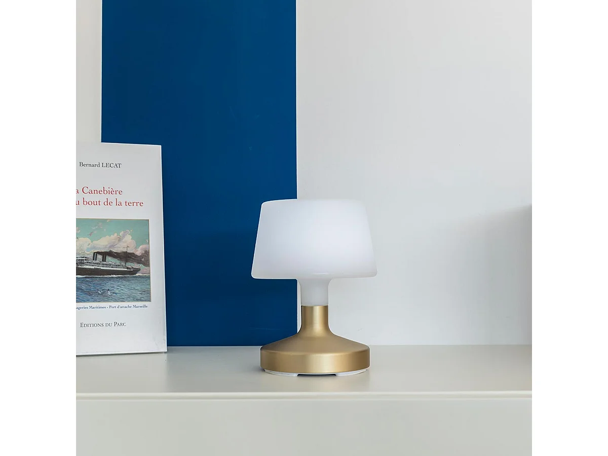 Lampe de table touch LED HELEN Doré Polyéthylène H21CM