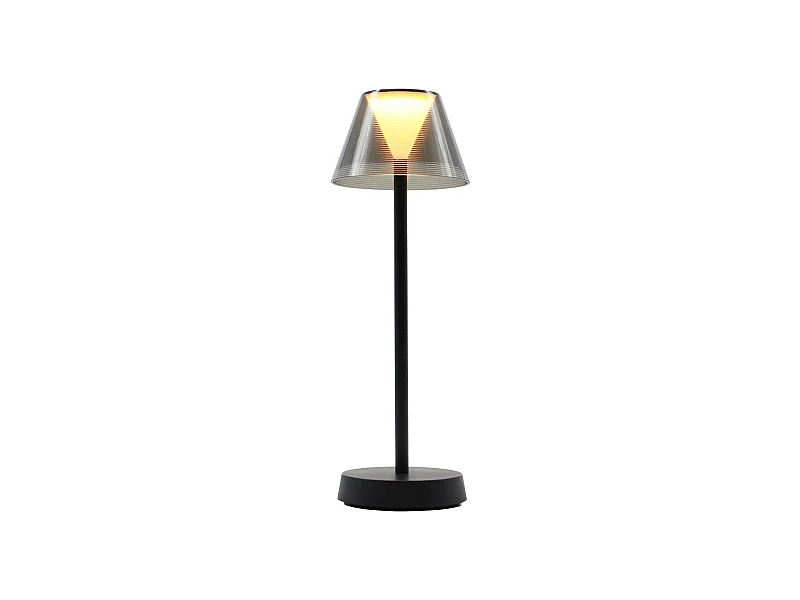 Lampe de table sans fil LED BEVERLY Noir Plastique H34CM