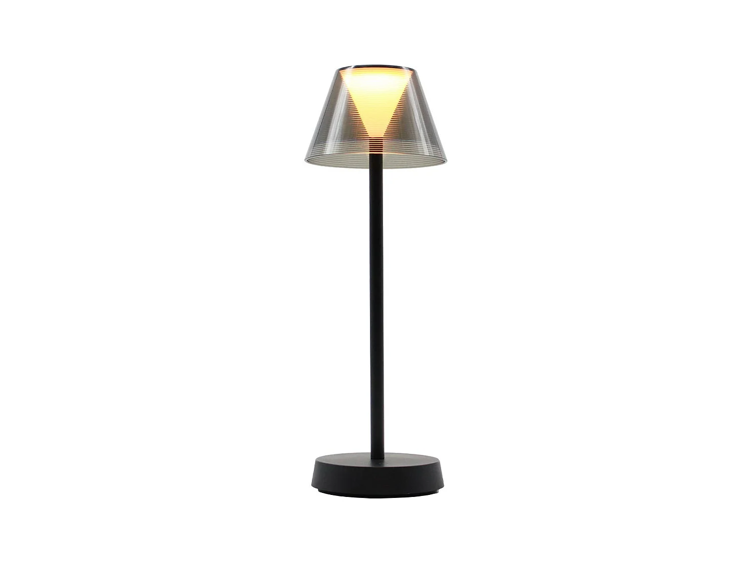 Lampe de table sans fil LED BEVERLY Noir Plastique H34CM