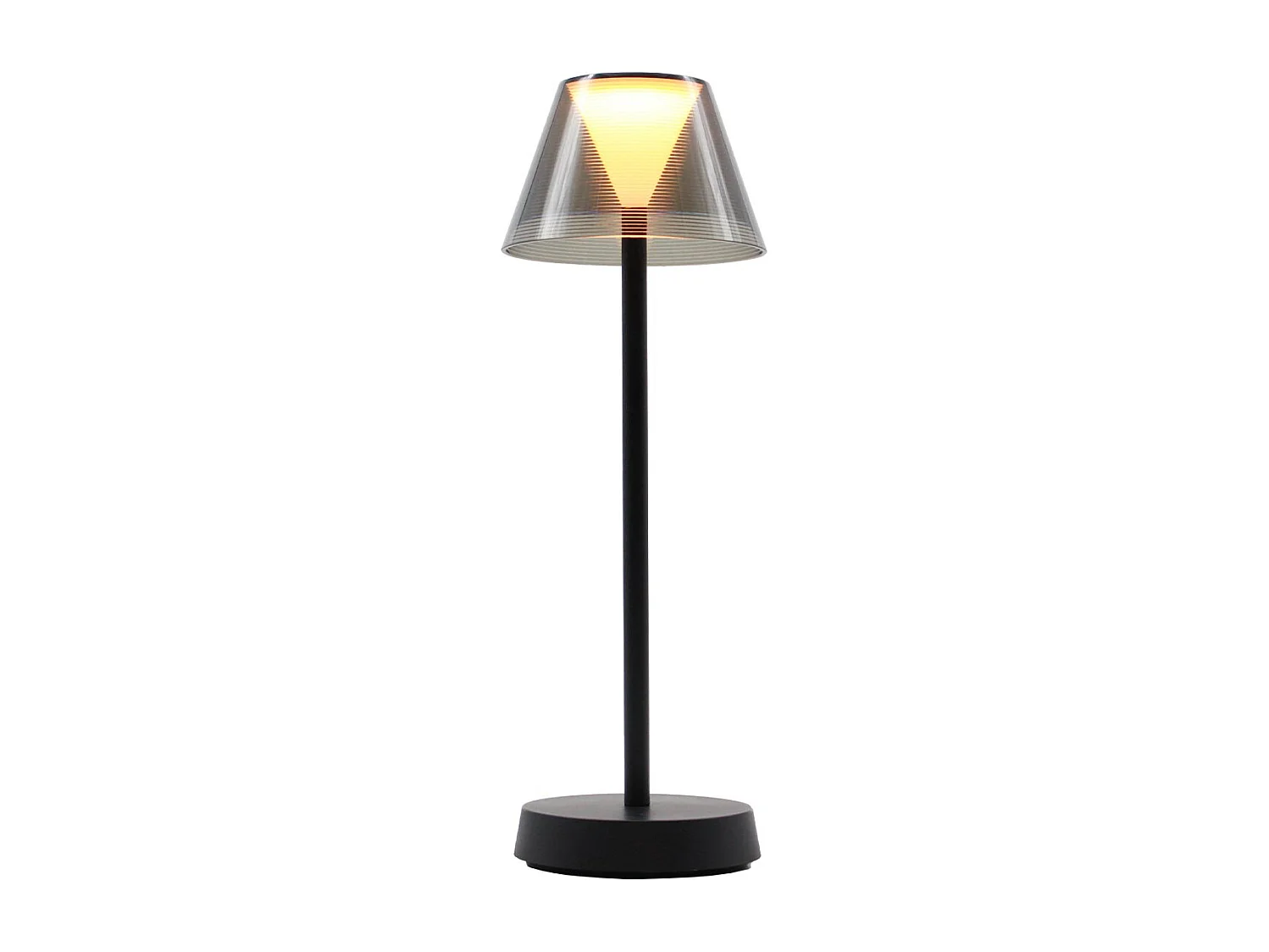 Lampe de table sans fil LED BEVERLY Noir Plastique H34CM