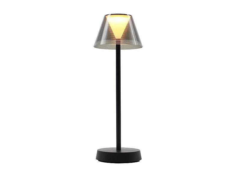 Lampe de table sans fil LED BEVERLY Noir Plastique H34CM
