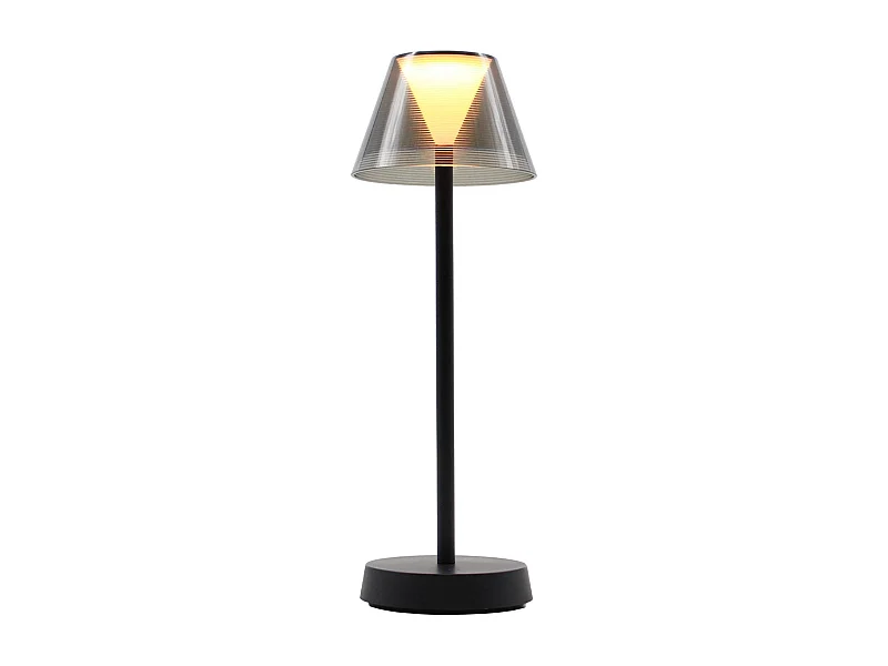 Lampe de table sans fil BEVERLY Noir H34cm