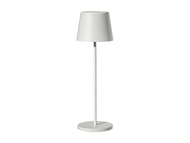 Lampe de table sans fil KELLY Blanc Acier H38CM