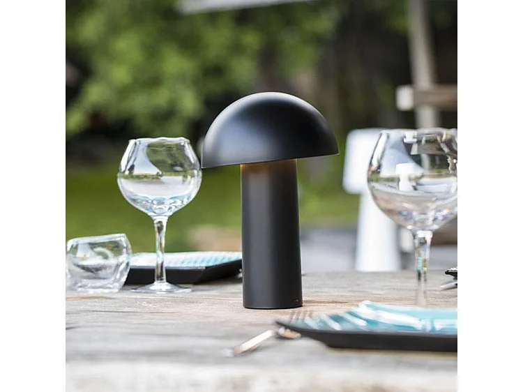 Lampe de table sans fil LED TOD Noir Metal H28CM