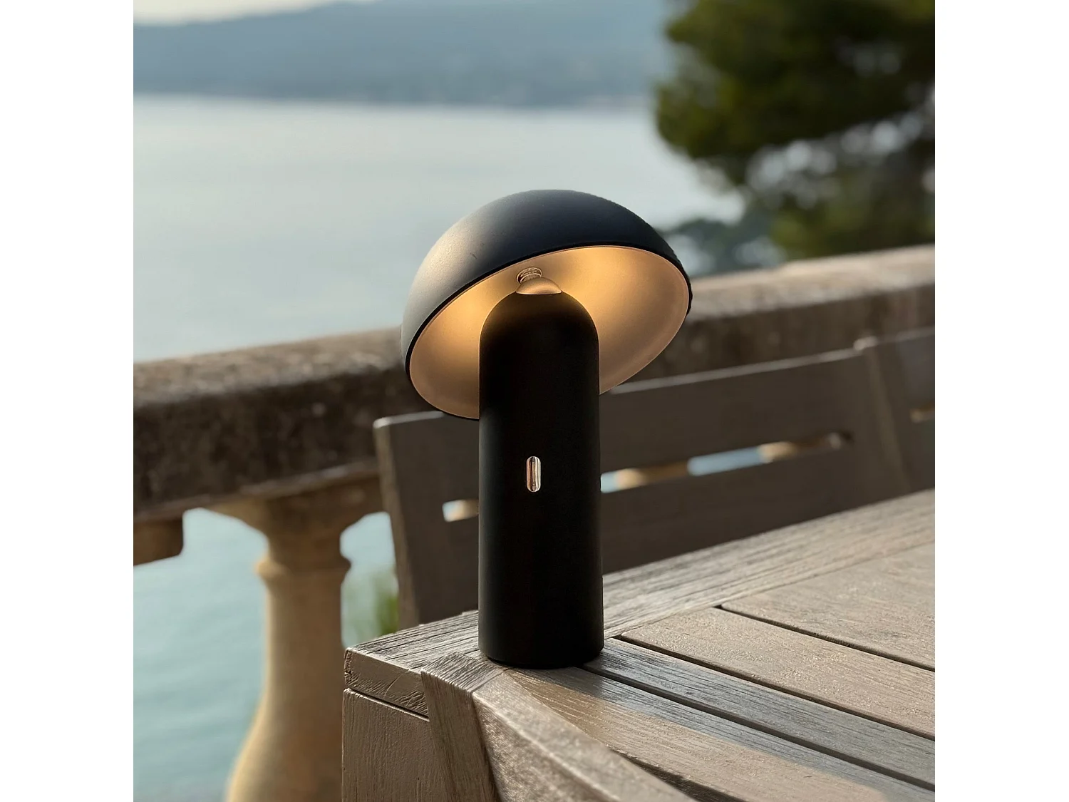 Lampe de table sans fil TOD Noir H28cm