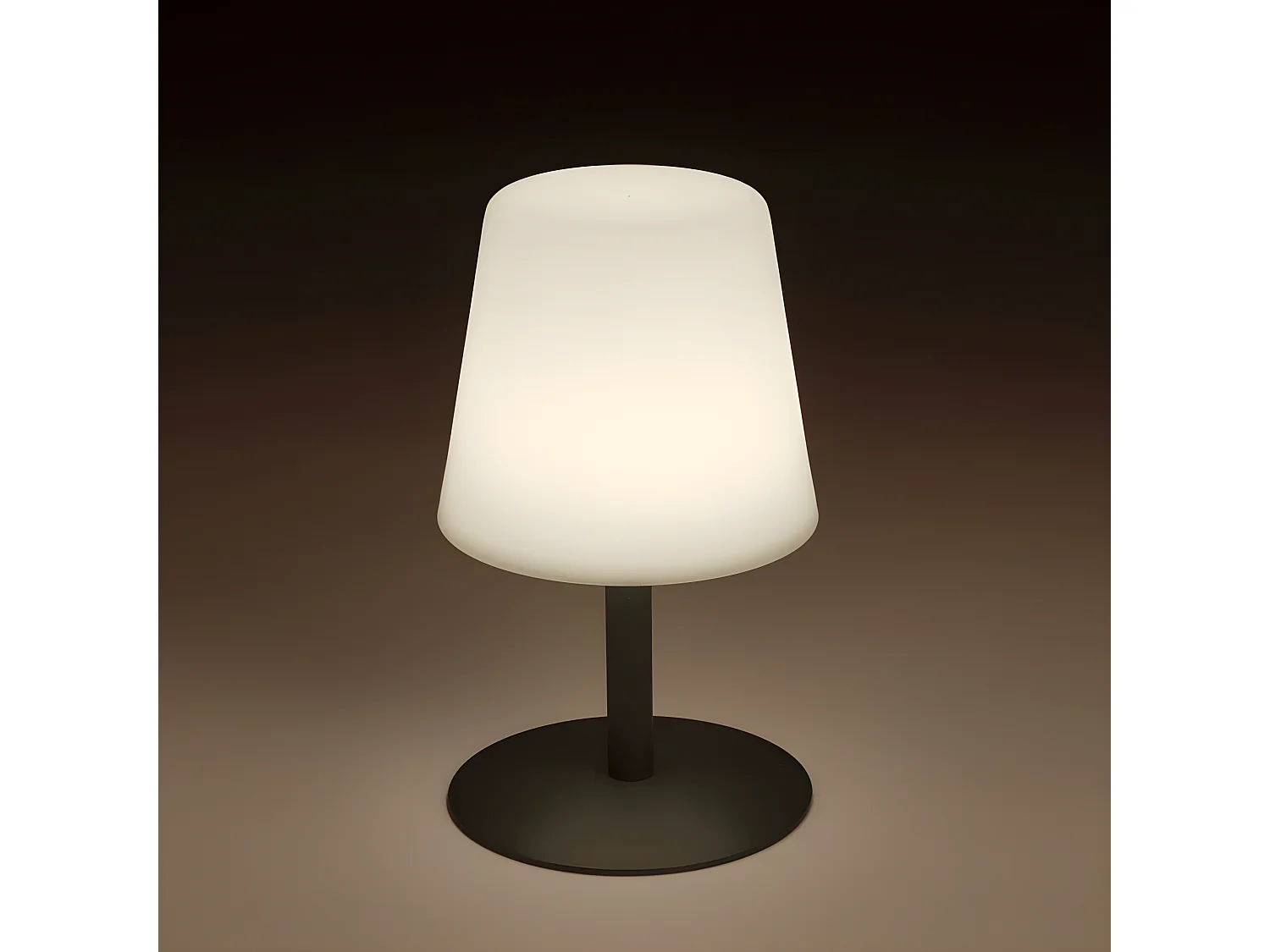 Lot de 4 Lampe de table sans fil LED STANDY MINI Gris Acier H25CM