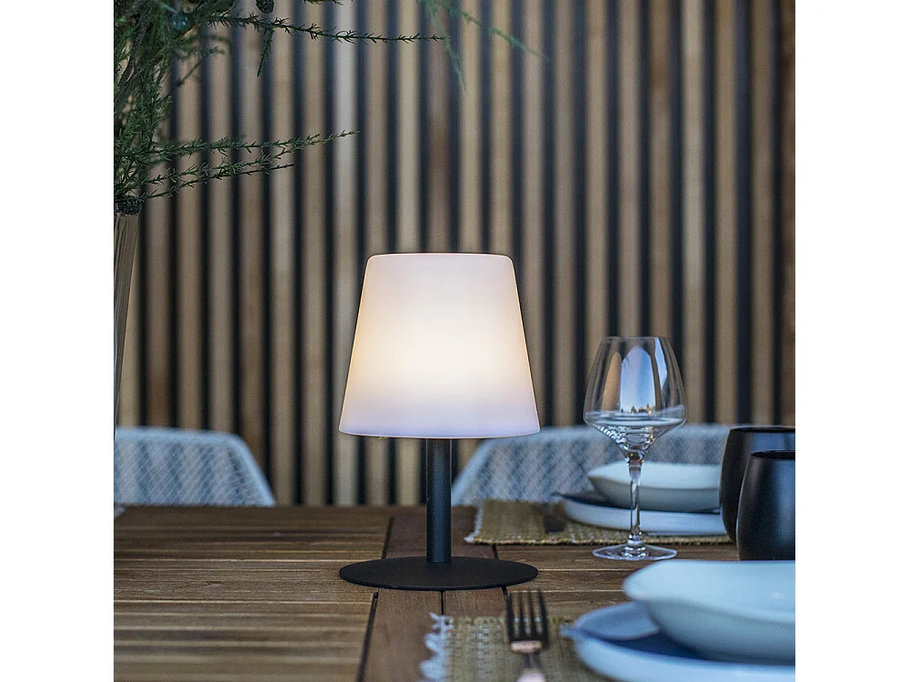 Lampe de table sans fil LED STANDY MINI Noir Acier H25CM