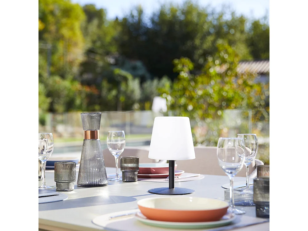 Lampe de table sans fil LED STANDY MINI Noir Acier H25CM