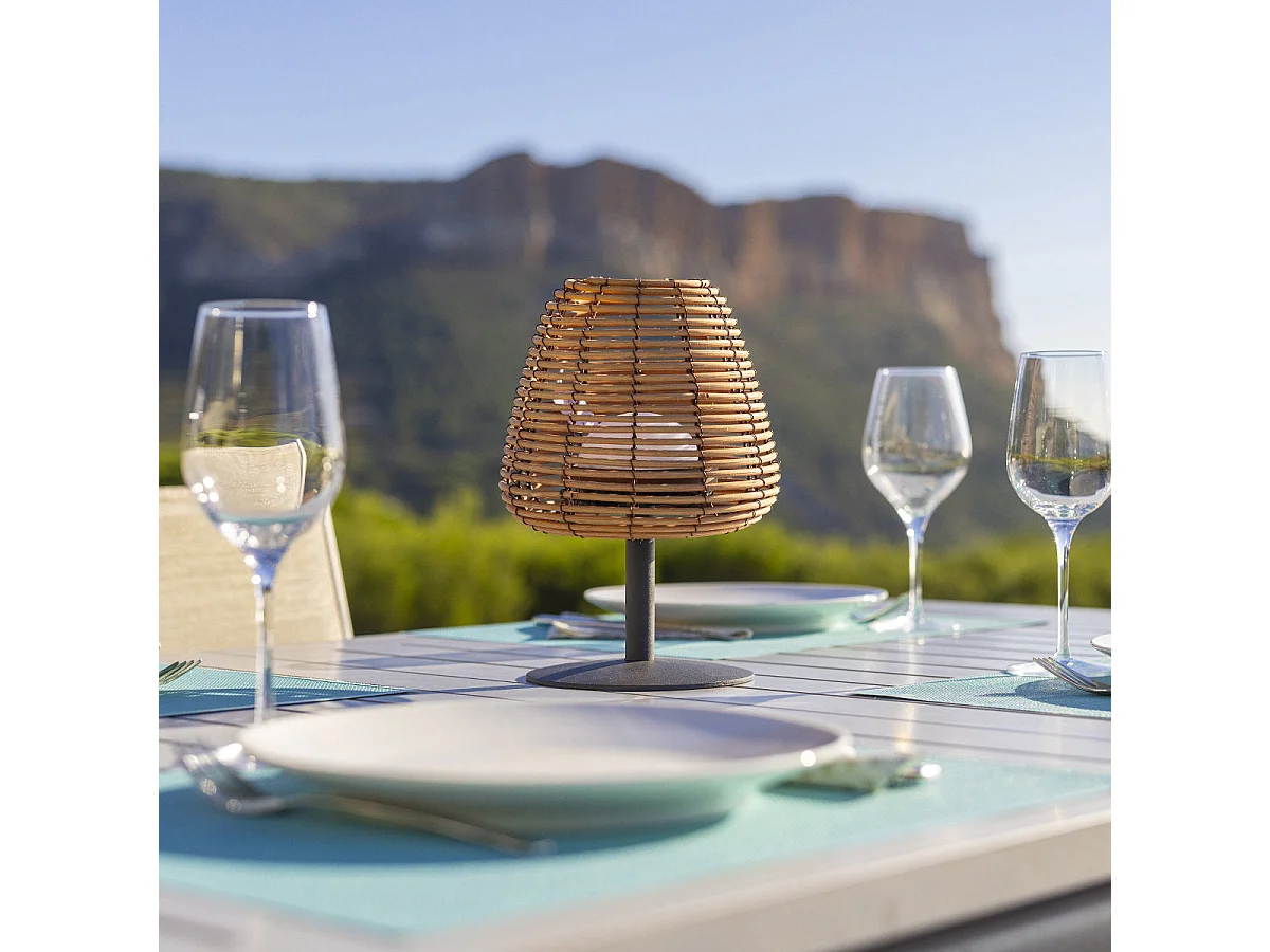 Lampe de table sans fil STANDY MINI BOHEME H25cm