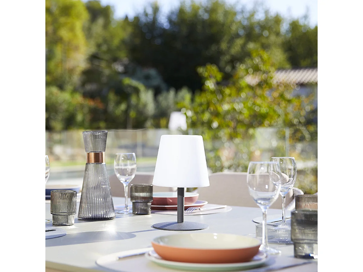 Lampe de table sans fil STANDY MINI Gris H25cm