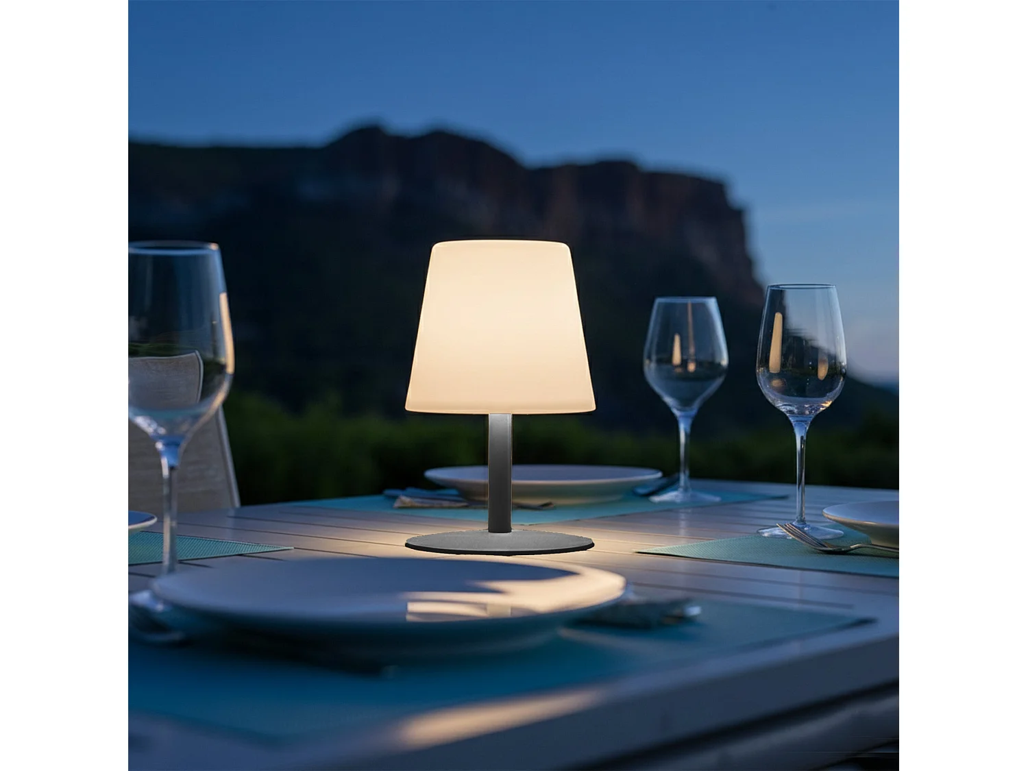 Lampe de table sans fil STANDY MINI Gris H25cm