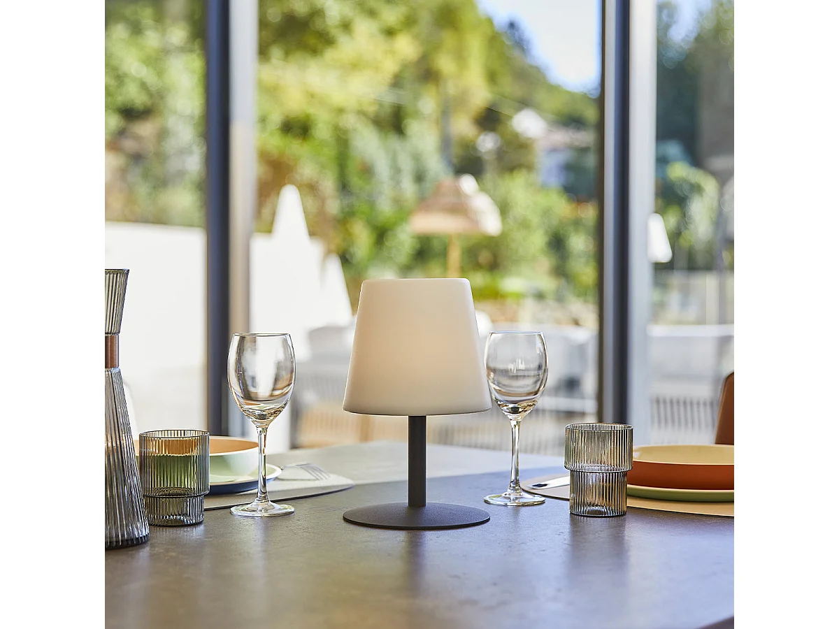 Lampe de table sans fil STANDY MINI Gris H25cm