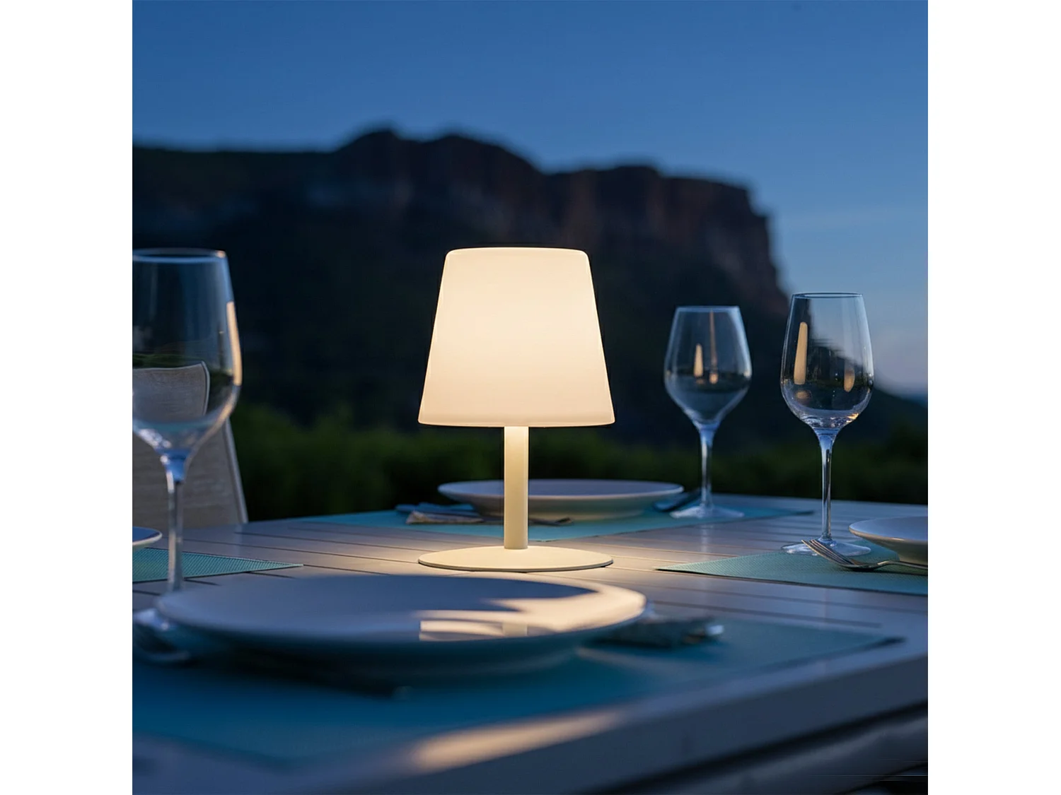 Lampe de table sans fil STANDY MINI Sable H25cm