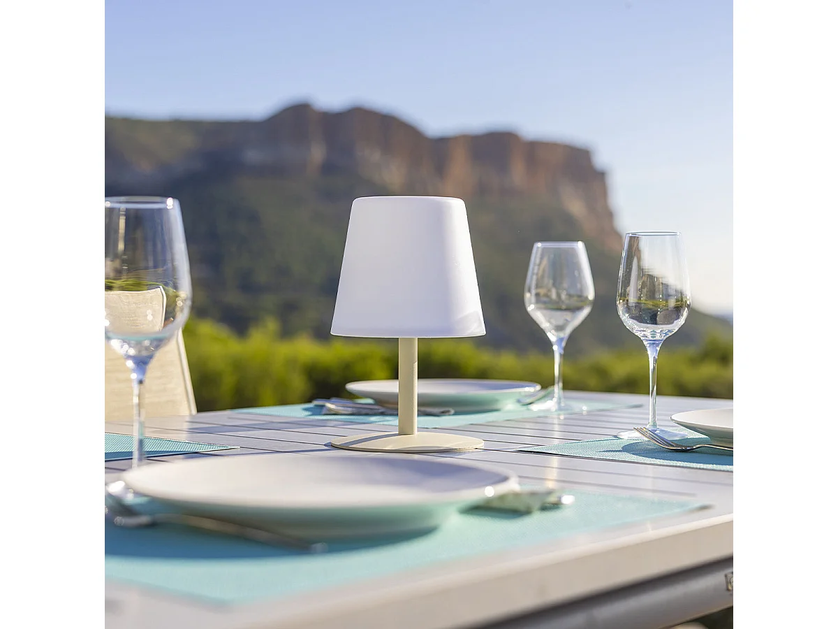Lampe de table sans fil STANDY MINI Sable H25cm
