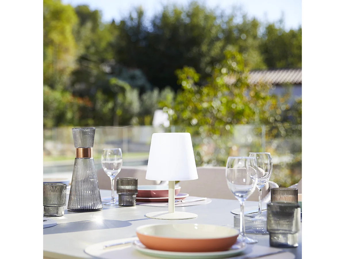 Lampe de table sans fil STANDY MINI Sable H25cm