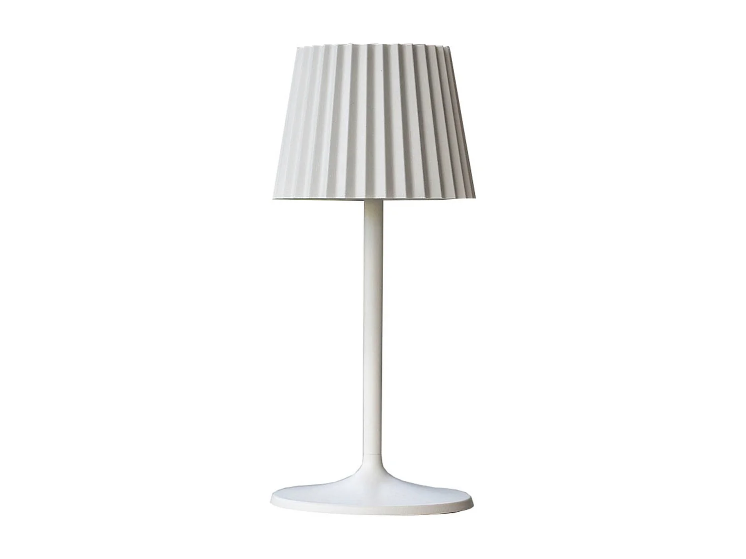 Lampe de table sans fil ABBY Blanc H30cm