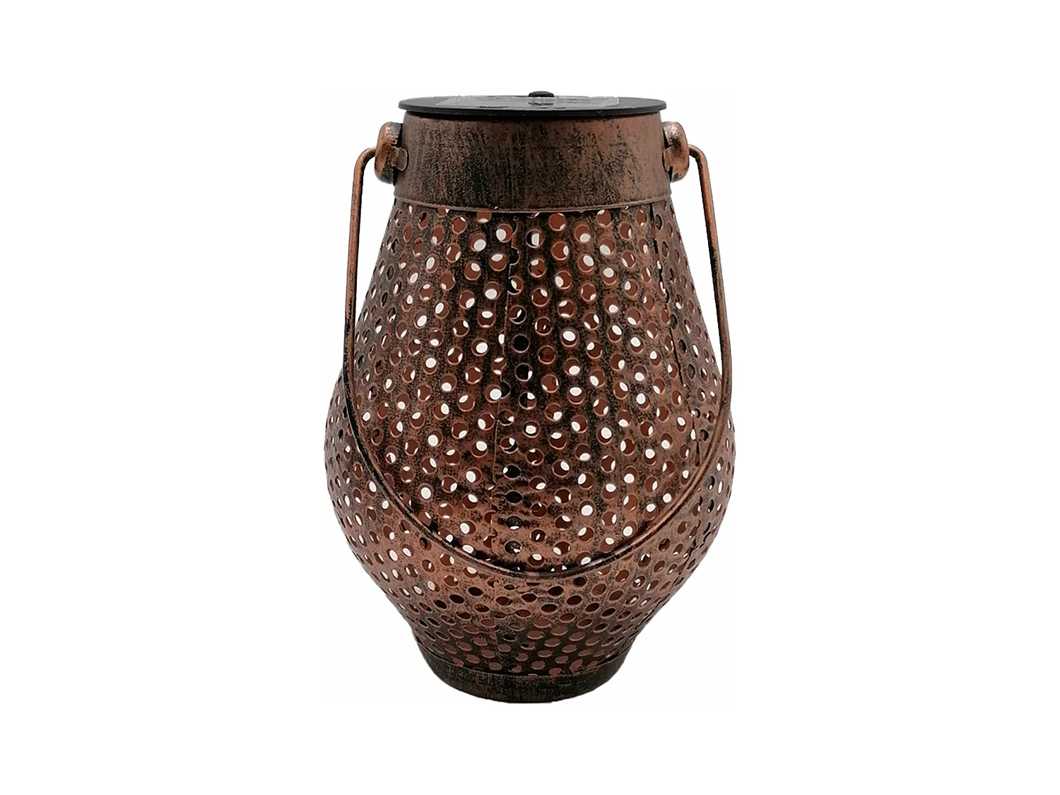 Lanterne solaire décorative DOTY Cuivre Metal H17cm