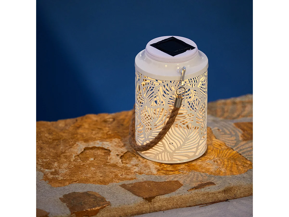 Mini lantaarn op zonne-energie H17.5cm RAINBOW