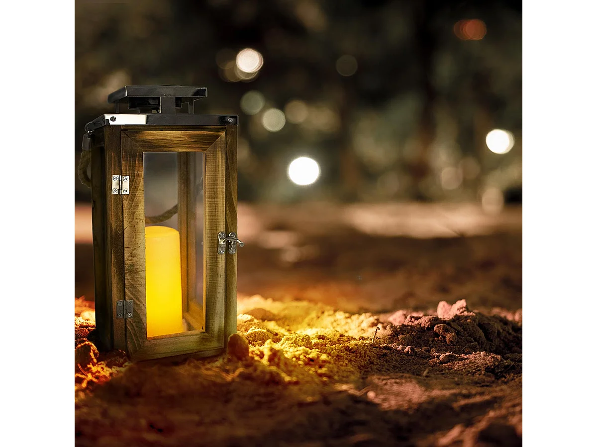 Solarlaterne mit Griff H28CM OAKY