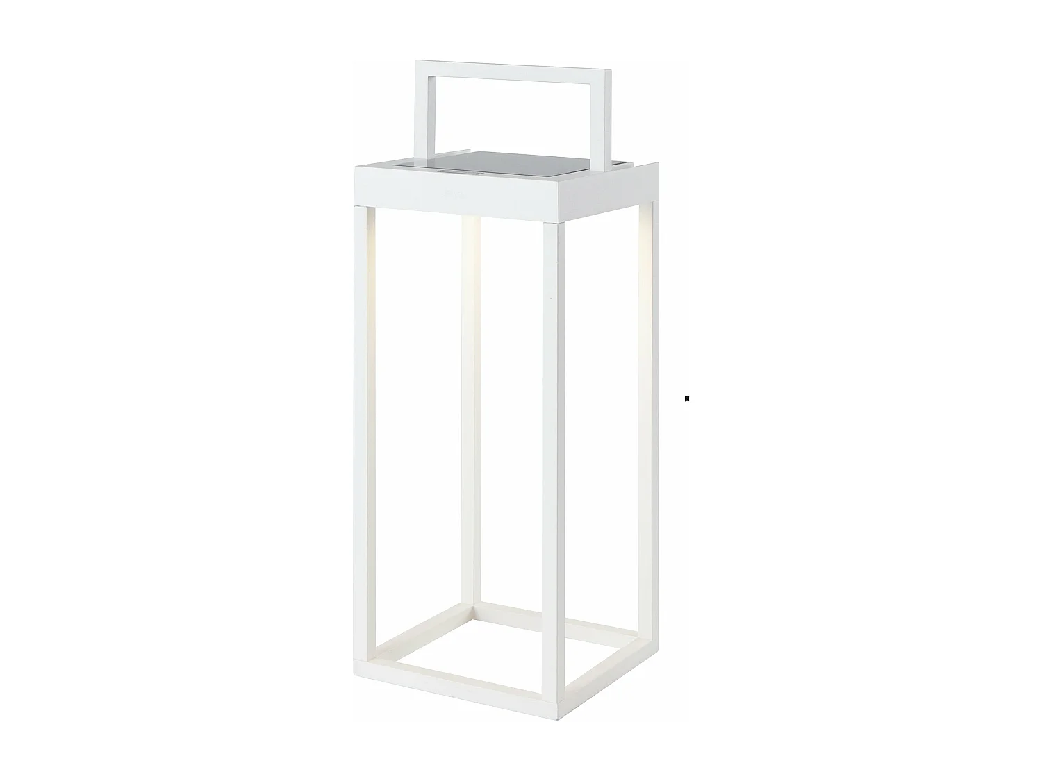 Lanterne solaire chic HYDRA Blanc Aluminium H34cm