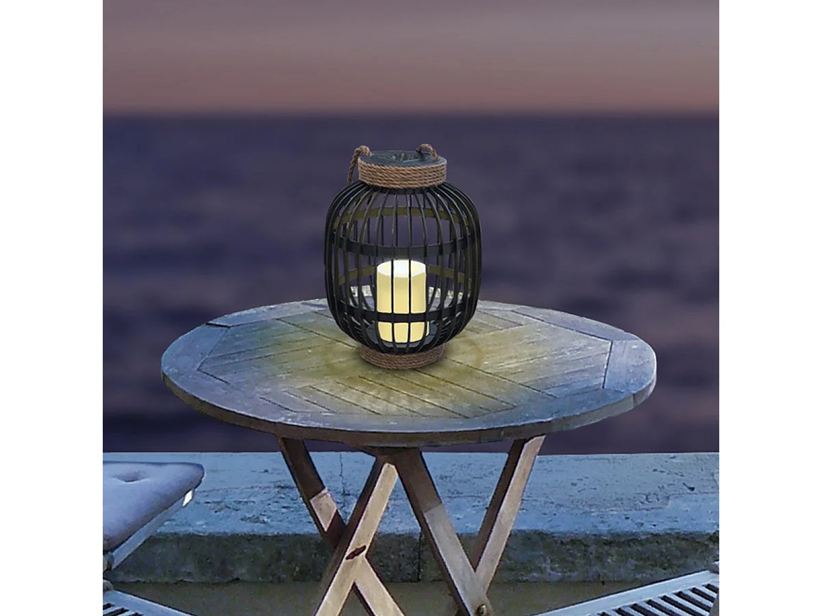 Decoratieve lantaarn op zonne-energie H30cm FIDJY