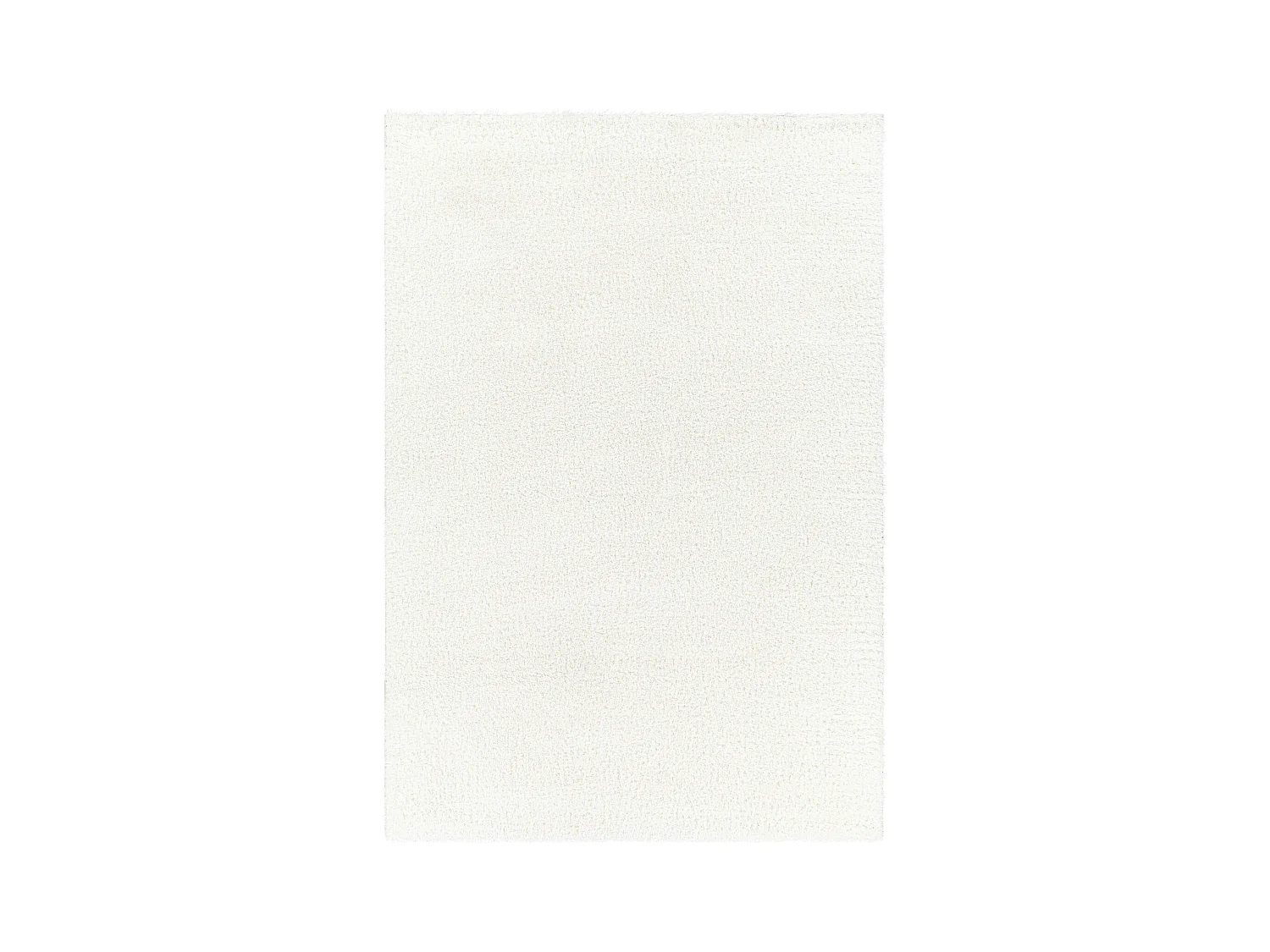Tapis Shaggy Uni - Ivoire - 160x213cm - CLAIRE