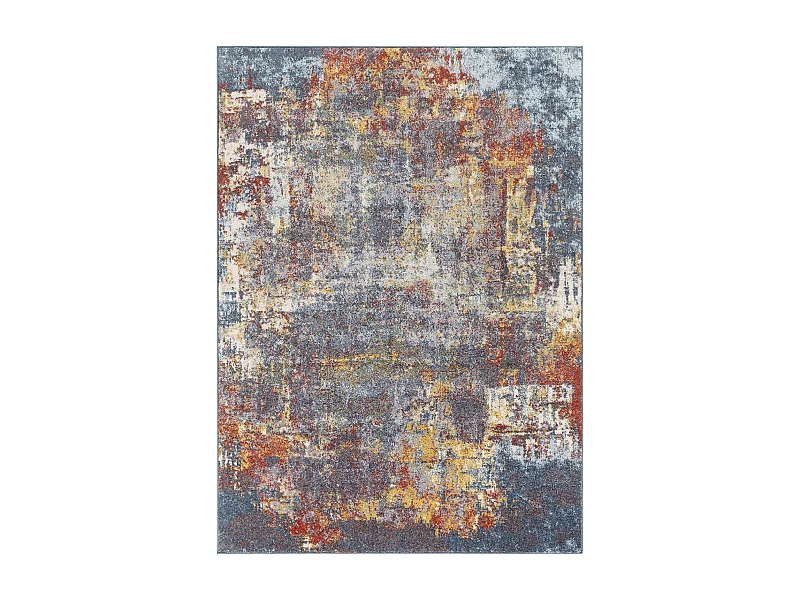 Modern Abstract Tapijt - Meerkleurig/Blauw - 200x275cm - NOA