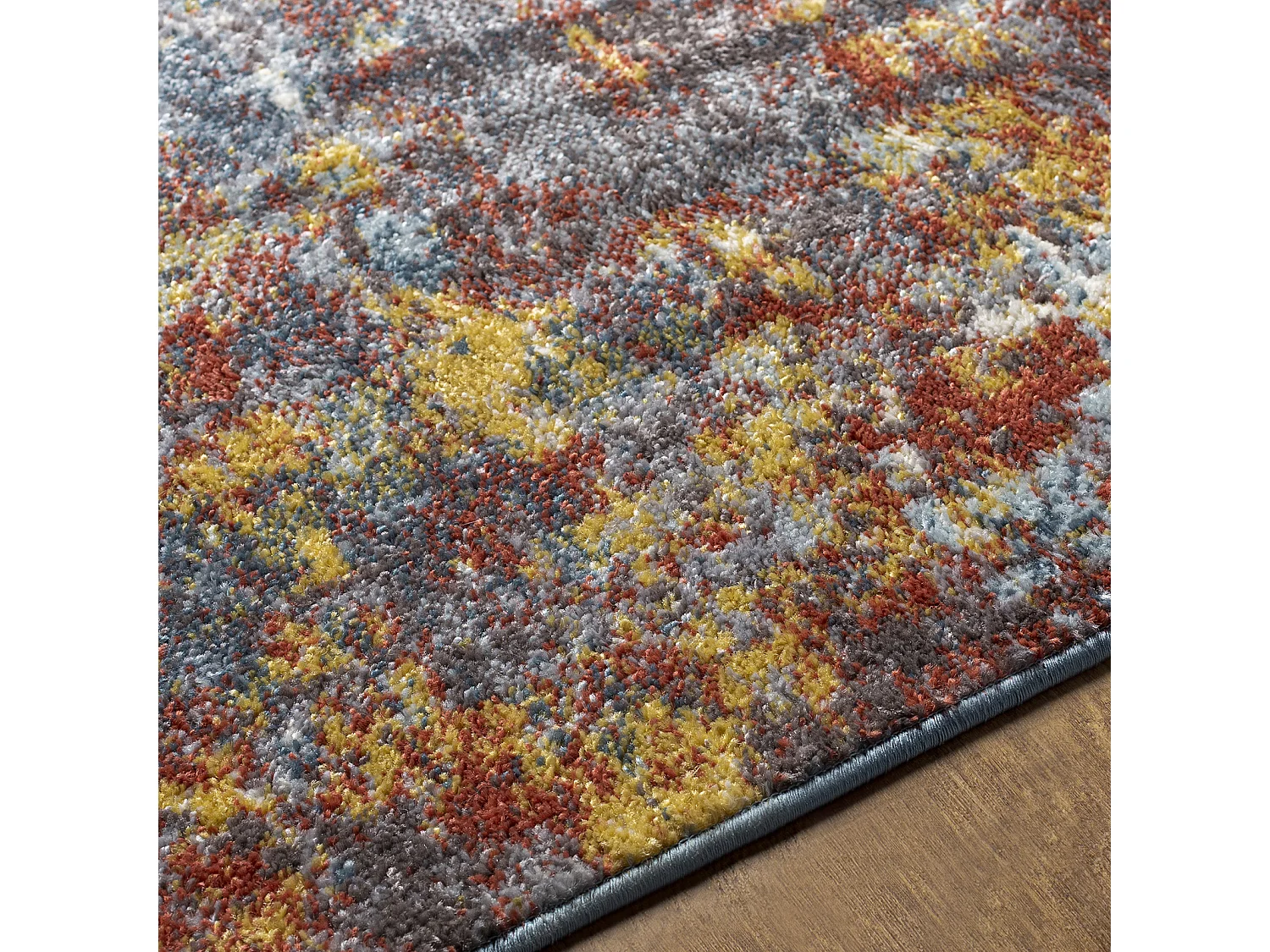 Modern Abstract Tapijt - Meerkleurig/Blauw - 200x275cm - NOA