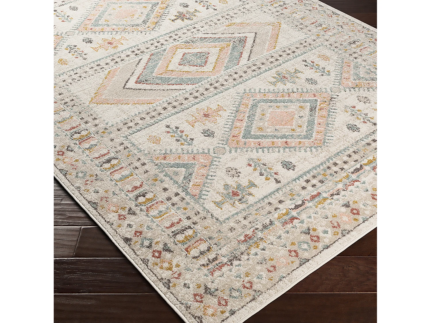 Tappeto Scandinavo Boho - Multicolore/Rosa - 160x213cm - EVELYN