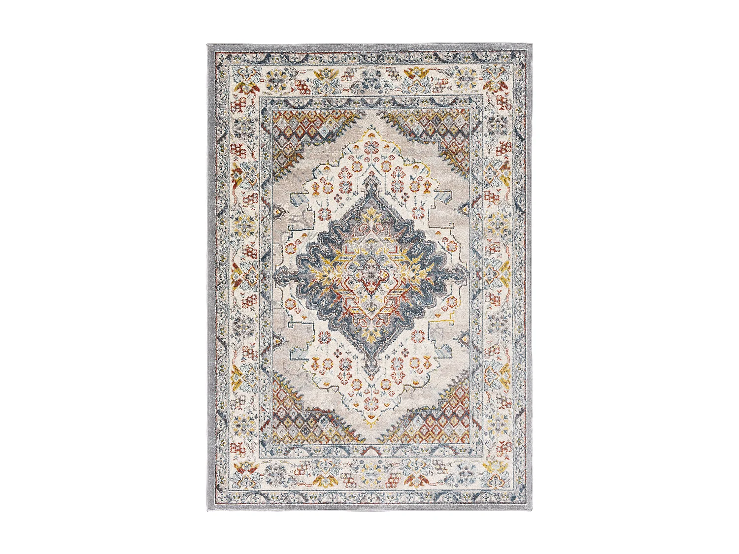 Tapis Vintage Oriental - Multicolore/Gris - 200x275cm - JADE