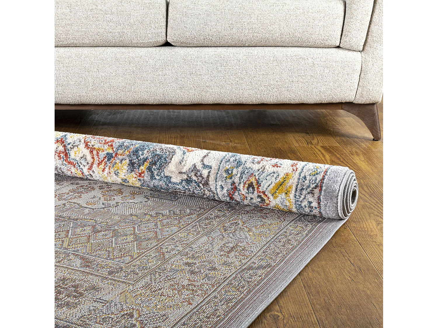 Tapis Vintage Oriental - Multicolore/Gris - 200x275cm - JADE