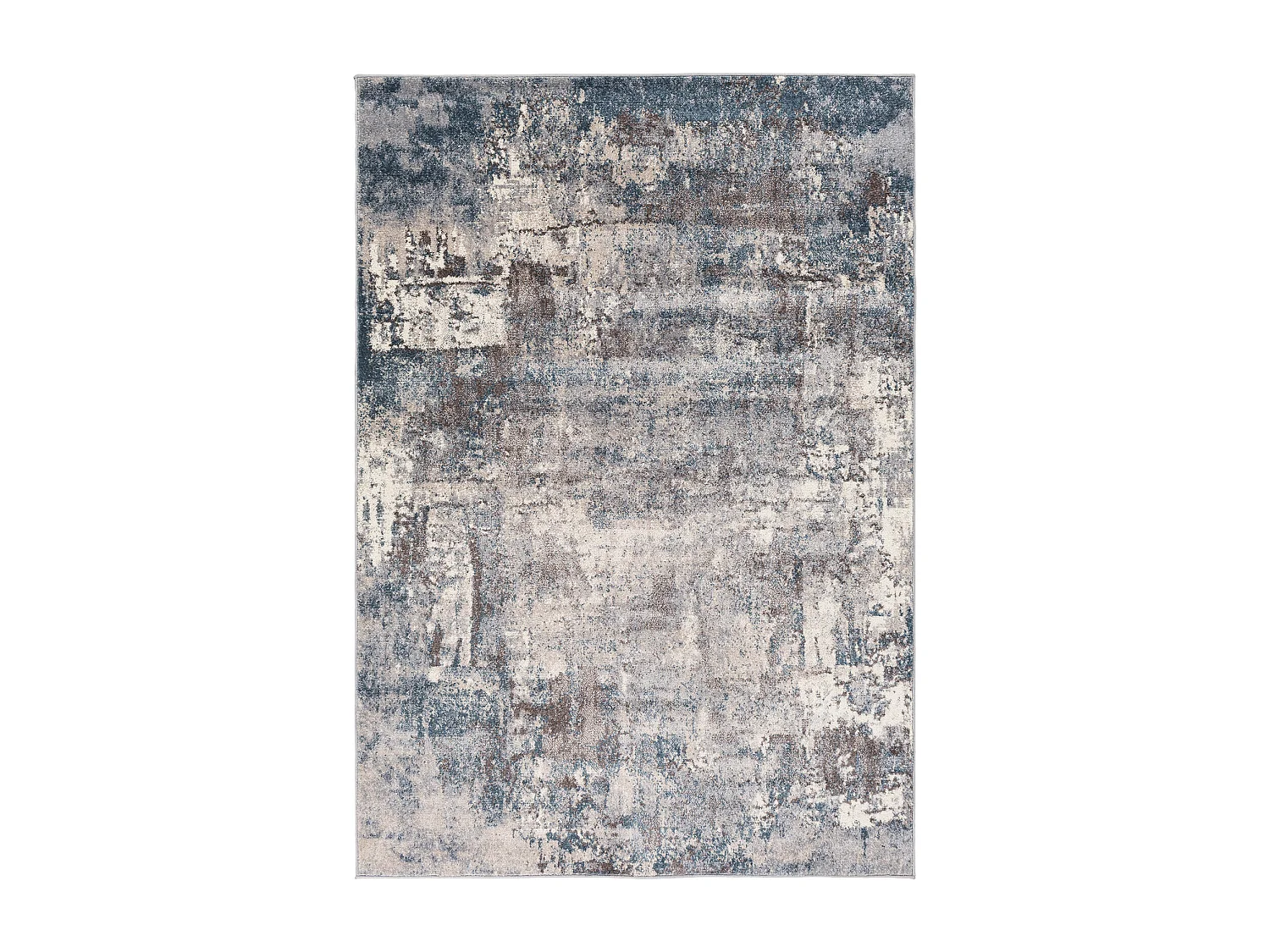 Modern Abstract Tapijt - Blauw/Grijs - 200x275cm - NOA