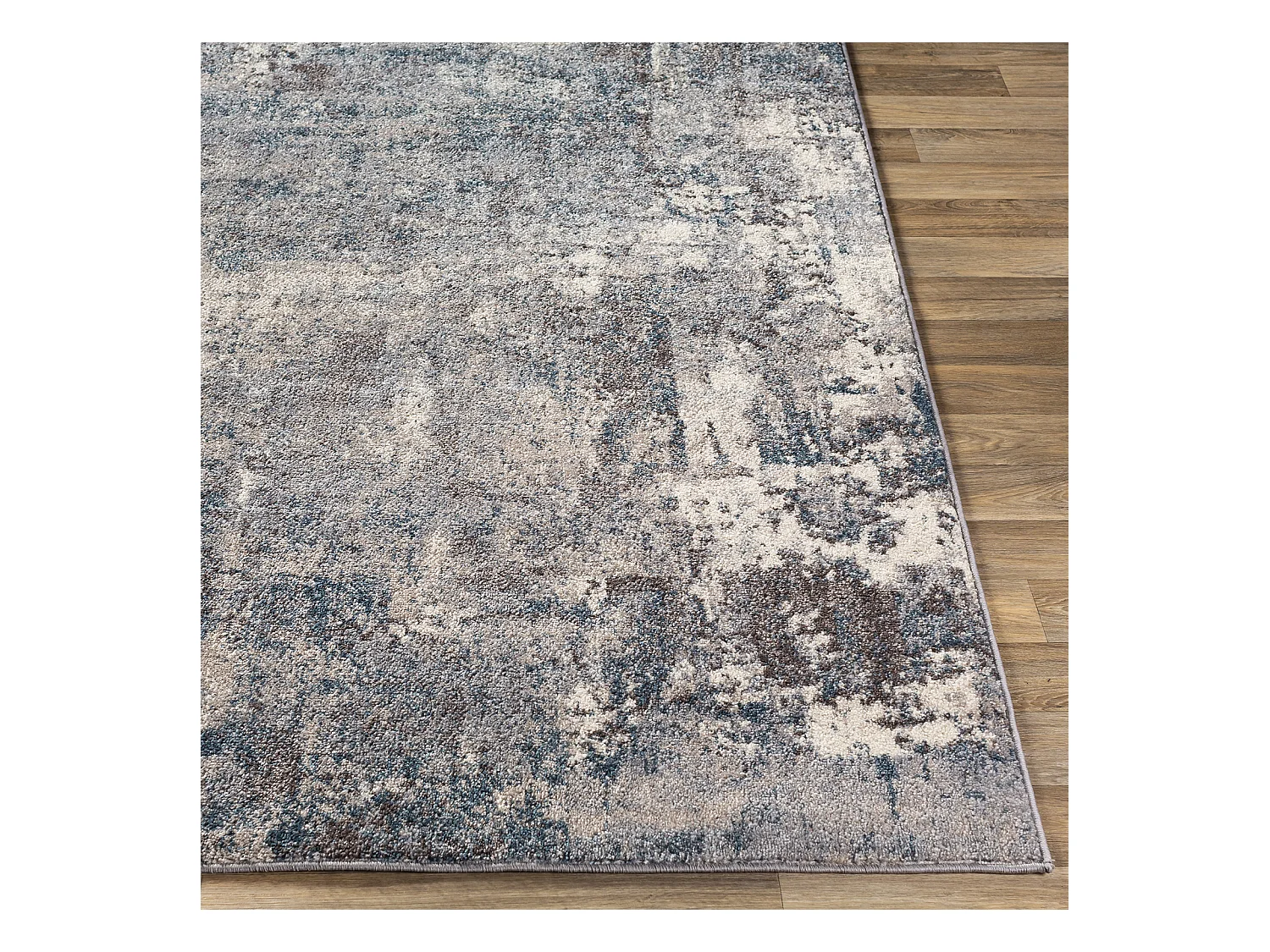 Modern Abstract Tapijt - Blauw/Grijs - 200x275cm - NOA